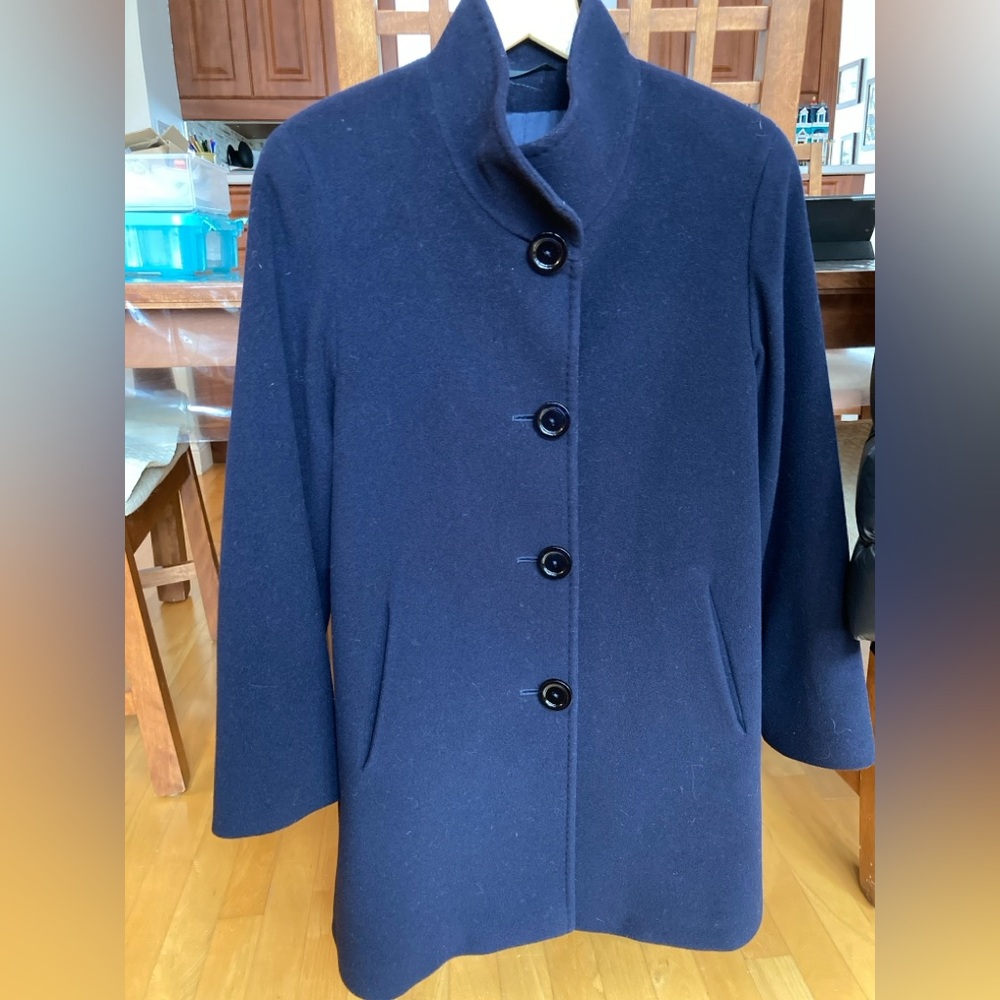 Cinzia Rocca Icons Classic Navy Pea Coat
